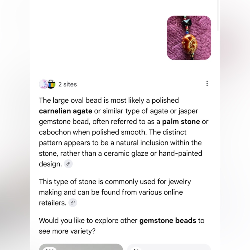 Murano Vintage Multicolor Beaded Glass and Stone Necklace.  STUNNING 🤩 20” w ext - Picture 13 of 15